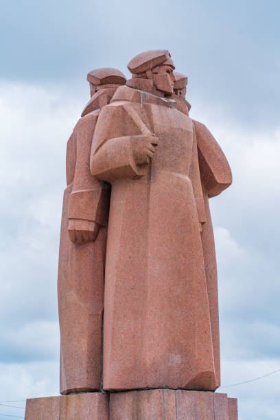 istock Latvian Riflemen Monument in Riga, Latvia 2150775971