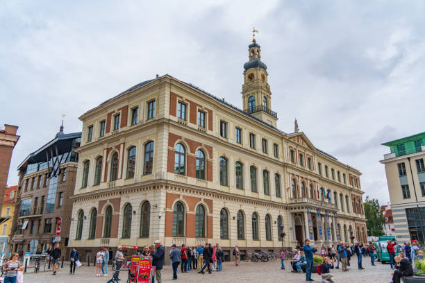 Riga City Hall in the old town, Latvia