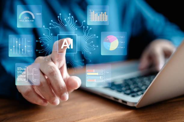 istock Businesswomen touching diagram technology AI working tools for analysis of business data dashboards, learning technology artificial intelligence, futuristic technology transformation. 2150778527