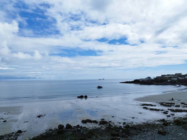 istock Beach and village at low tide 2150779861