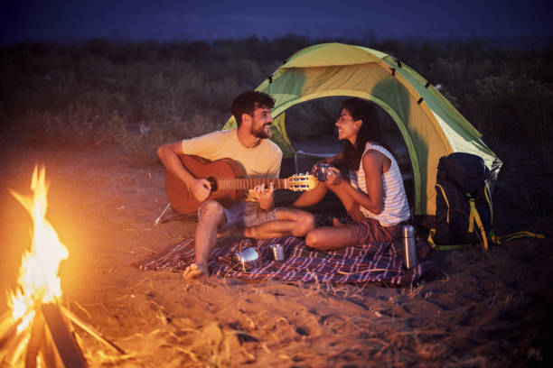 istock Romantic camping night on the beach! 2150782287