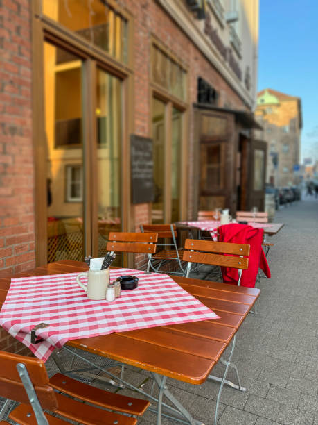 istock small outside cafe or restaurant in Europe 2150783645