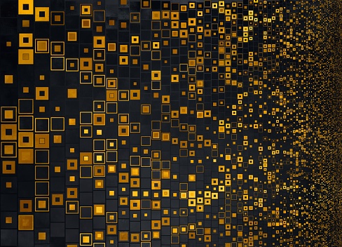 Abstract black and gold geometrical Background.