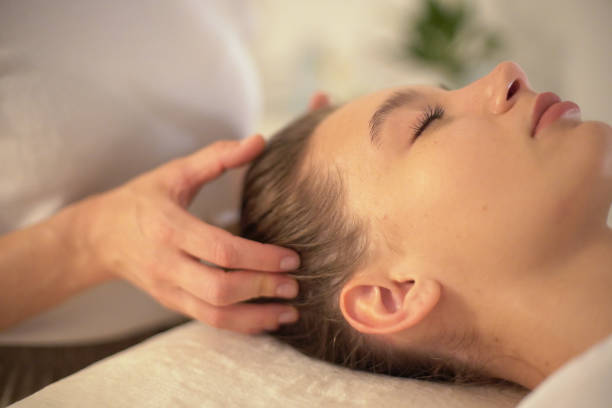 istock Face massage.  Cosmetology.  Medicine.  Healthy 2150787753