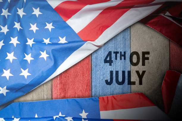 istock Closeup view of the American flag 2150788679