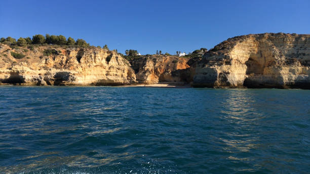 istock Rocky coastline near Carvoeiro 2150792825