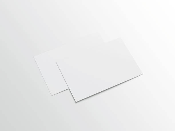 istock Postcard Invitation with Envelope Mockup 3D Rendering on Isolated Background 2150793546