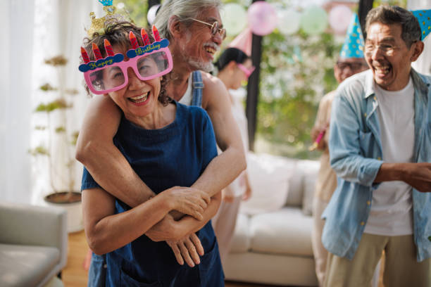 istock Senior friends are celebrating birthday 2150795054
