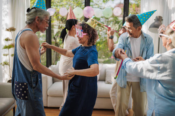 istock Senior friends are celebrating birthday 2150795887