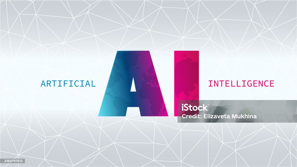 Ai Programming Triangle Pattern Artificial Intelligence Triangle Background Blue Pink Gradient Ai ...