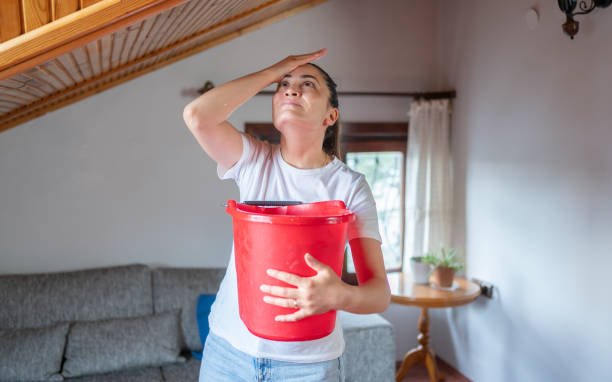 istock Roof Leaking Water In Attic 2150798052