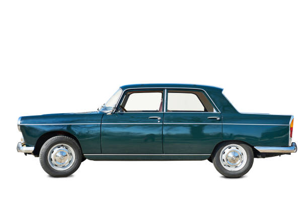 istock Retro car sedan isolated white 2150798321