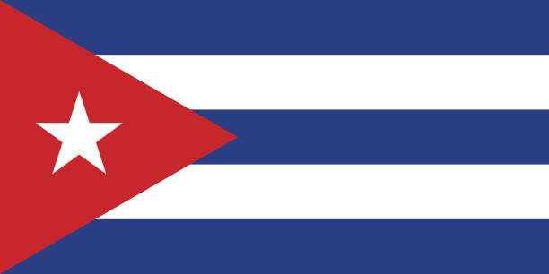 istock Flag of Cuba. Cuban flag. Cuba flag. Standard size. The official ratio. A rectangular flag. Standard color. Flag icon. Digital illustration. Computer illustration. Vector illustration. 2150798431