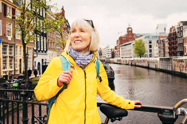 istock Senior woman in Amsterdam, The Netherlands, in Springtime 2150800238