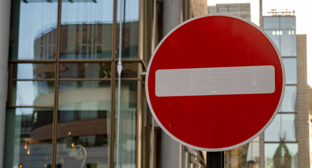 istock A no entry sign in a city 2150800920