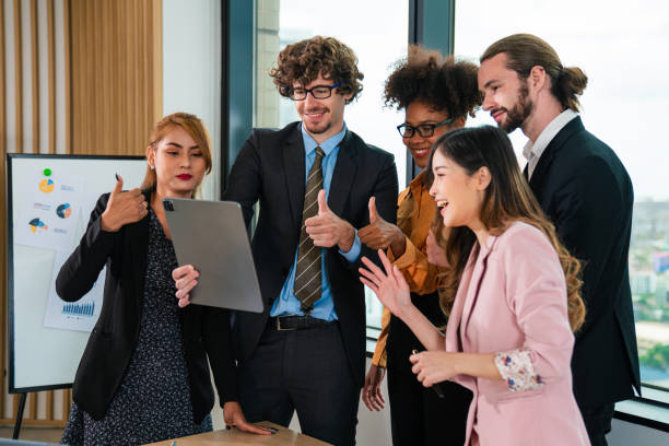 istock Multiracial business people having meeting and brainstorming discussed about work in conference room. 2150803002