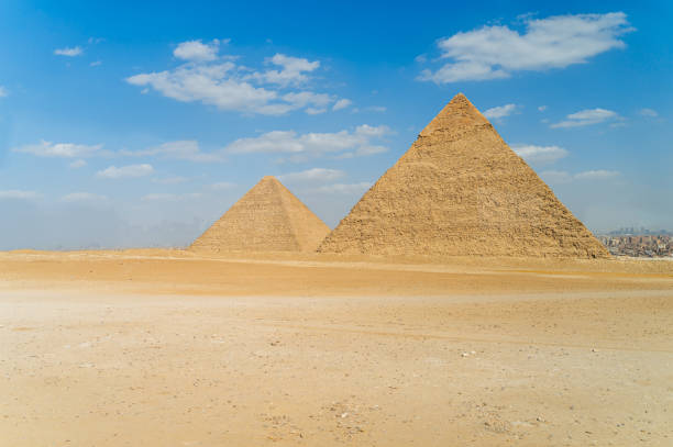 The Pyramids of Giza (Egyptian pyramids) in Cairo, Egypt.
