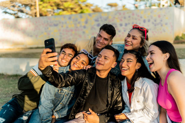 istock Friends taking a selfie outdoors 2150804218