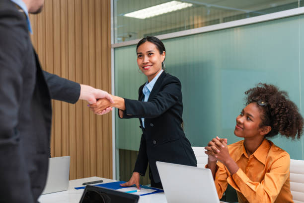 istock Multiracial business people having meeting and brainstorming discussed about work in conference room. 2150805488