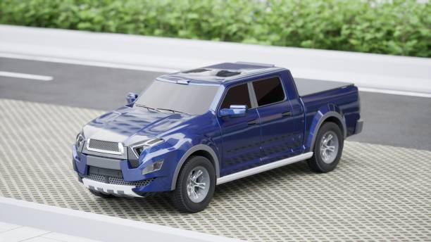 3D illustration of pick-up