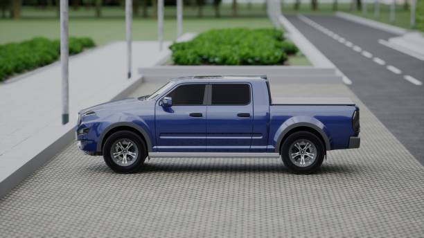 3D illustration of pick-up
