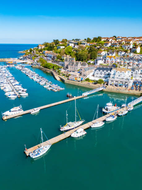 istock Brixham harbour England with sailing barges 2150806479