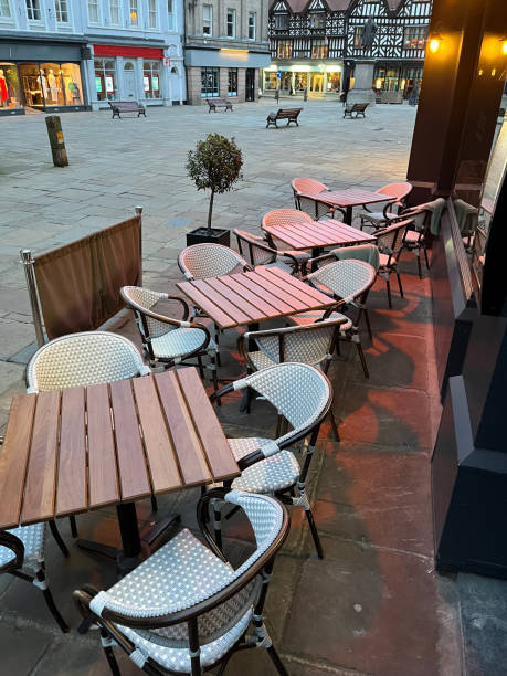 istock Shrewsbury town square at dusk 2150807892