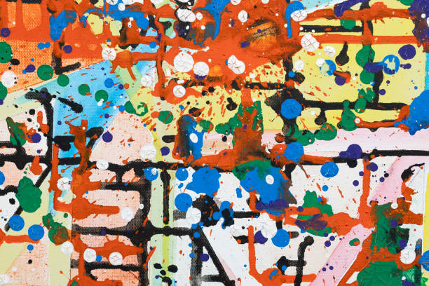 istock Paint on Canvas: Abstract Art in Multi Colors Hues - Background 2150818829