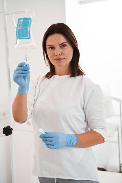 istock Doctor is standing near the drop counter 2150819834