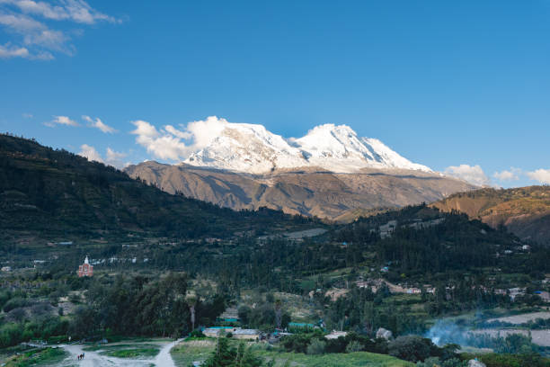 istock Town named Yungay located in the Peruvian Andes. 2150819840