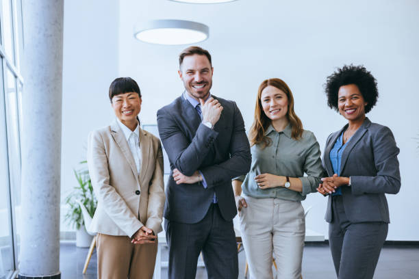istock Group of professionals with confident smiles 2150826095