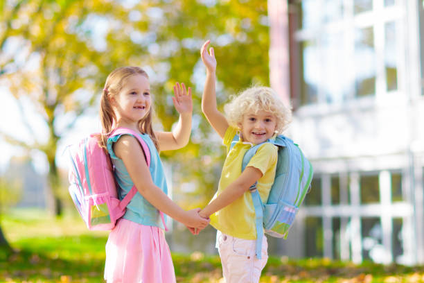 istock Kids go back to school. Child at kindergarten. 2150830169