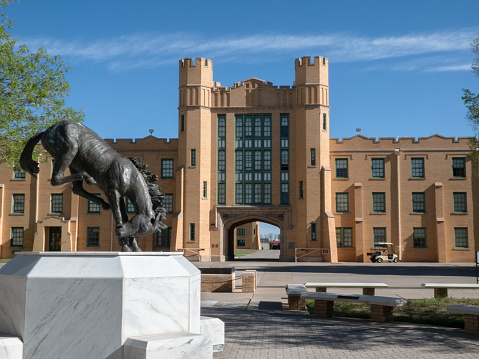 Roswell, New Mexico, USA- April 14, 2024: Campus of New Mexico Military Institute, Roswell, New Mexico.