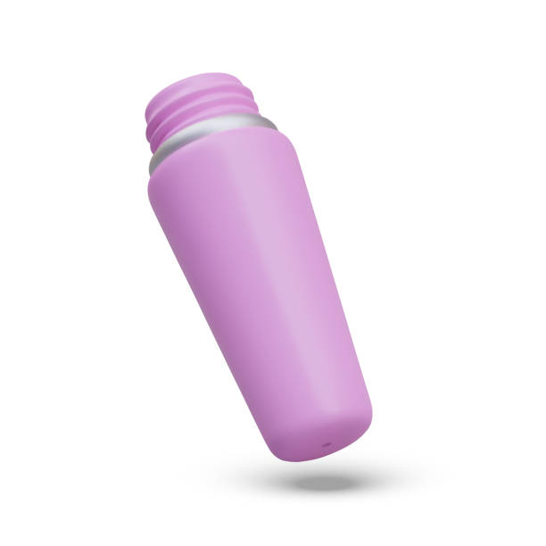 istock Mascara bottle. Open pink tube with mascara for eyes 2150831816