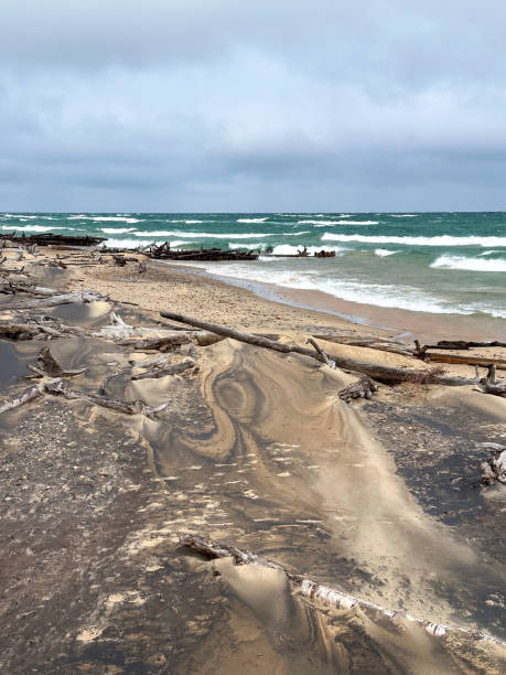 istock Stormy Day on Lake Superior at Whitefish Point 2150831984