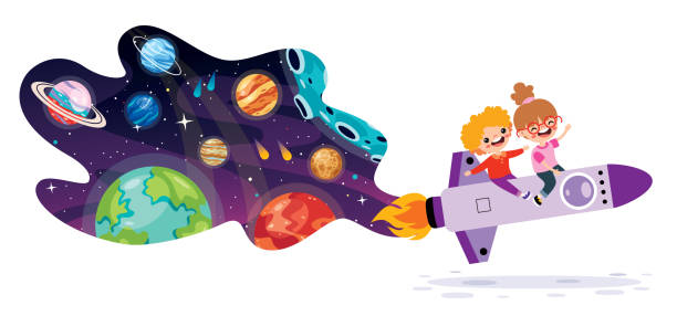 istock Cartoon Illustration Of A Spaceship 2150835081