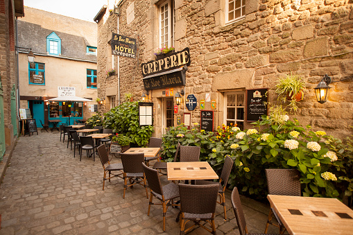 Creperie restaurant in the centre of Guerande.