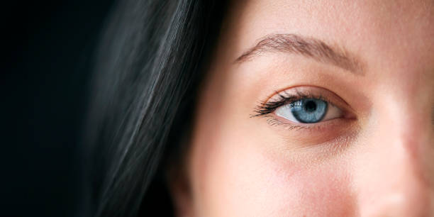 istock Macro Studio Expression Shot Of Woman's Eye With Close Up On Eyelashes And Pupil 2150835951