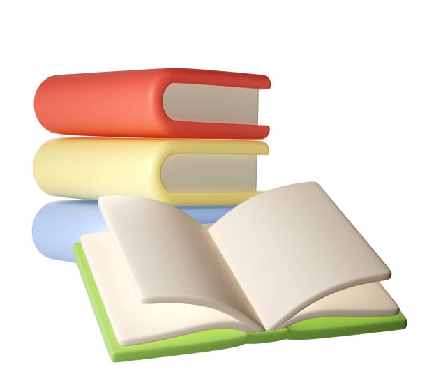 istock 3D Stack of Book back to school, university or college graduate Icon. Render Education or Business Literature. E-book, Encyclopedia, Textbook Illustration 2150838836