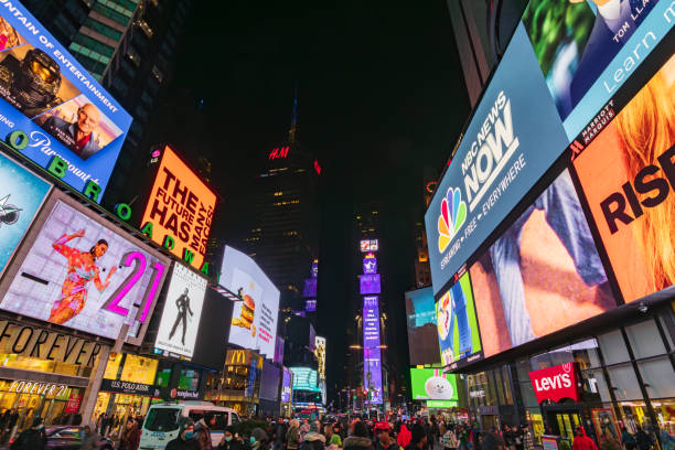 istock Times square at night in New York City (USA) 2150839567