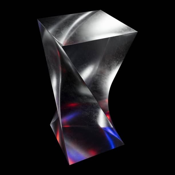 istock 3d Glass Chrome Abstract Classic Geometric shape. 2150839735