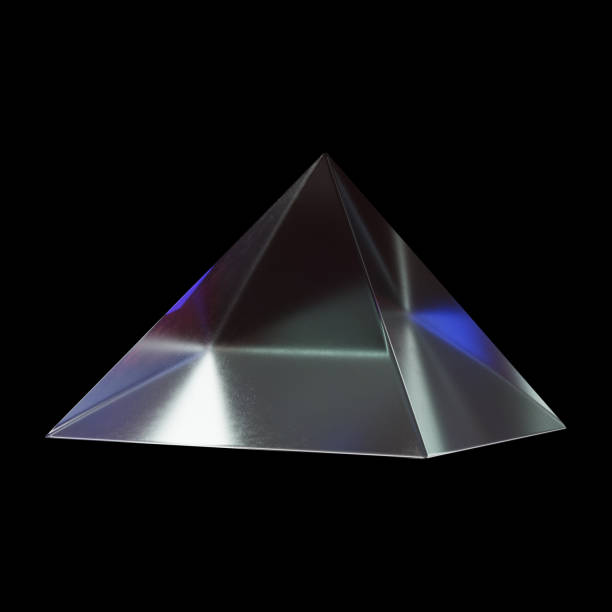 istock 3d Glass Chrome Abstract Classic Geometric shape. 2150839743
