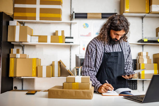 istock Small business owner receives orders from customers 2150839993