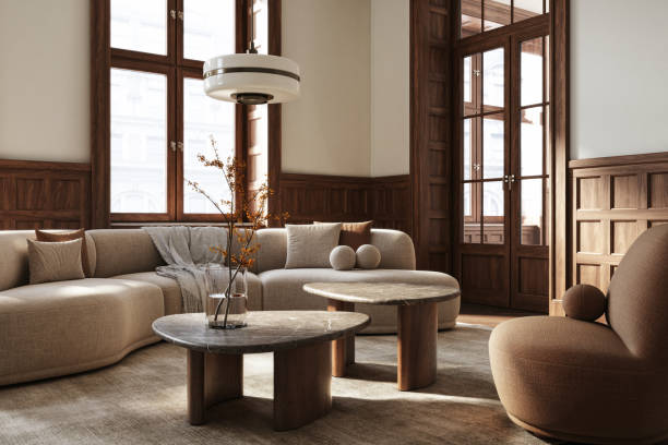 istock Modern elegant living room - interior design - 3d render 2150841859