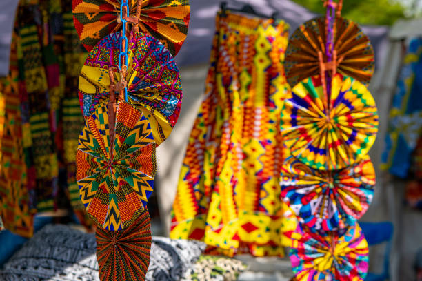 istock colorful fan at a sales outlet 2150846847