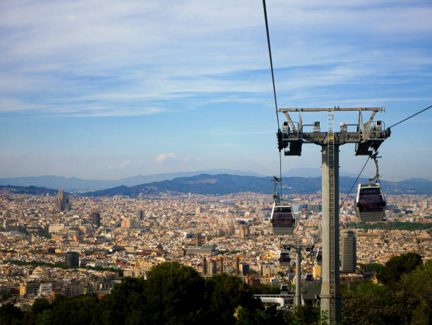 istock Barcelona Spain City View from The cable car 2150853496