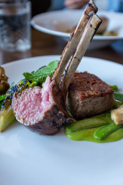 istock Close up view of a beautiful cooked lamb 2150853836