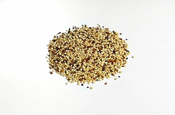 istock Organic three coloured quinoa isolated on white background 2150855714