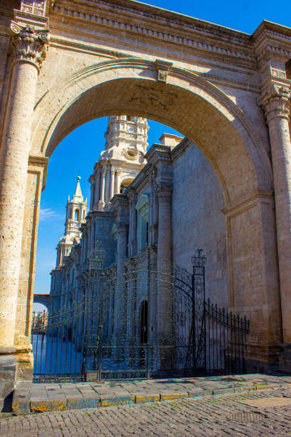 Basilica Cathedral of Arequipa in Peru