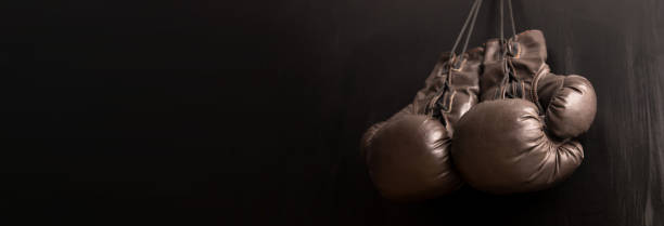 istock brown leather boxing gloves 2150866272